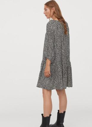 Платье свободного кроя с объемными рукавами "h&m"2 фото