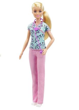 Барбі медсестра barbie careers nurse doll. оригінал від маттел1 фото