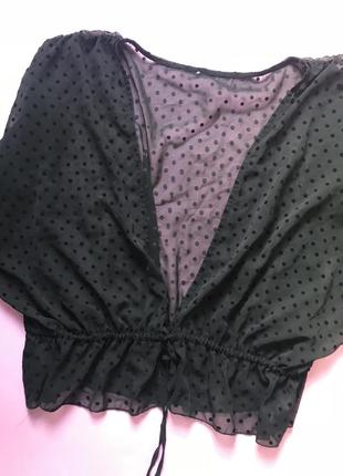 Блуза на завязке с вырезом на спине1 фото
