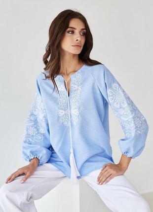 Женская вышиванка блуза с вышивкой
