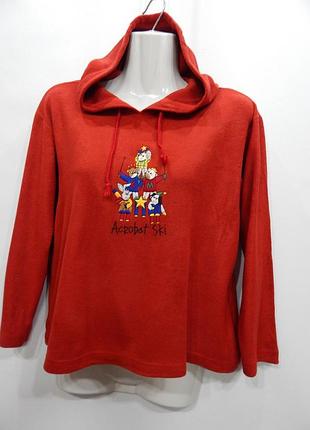 Женская подростковая флисовая свободная кофта с капюшоном kids sport 8-10лет.,130 рост 119gf (только в