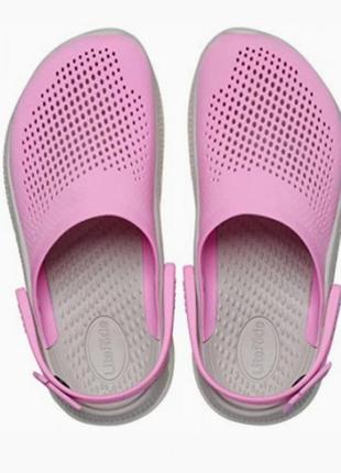 Новинка! женские кроксы crocs literide 360 clog taffy pink розовые2 фото