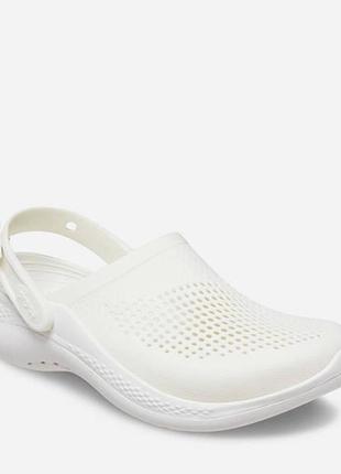 Жіночі крокси crocs literide 360 clog white білі