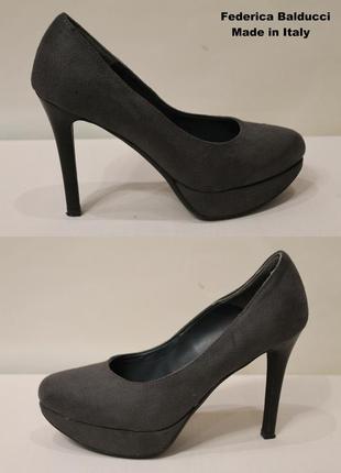 Туфли на высоком каблуке federica balducci (италия) р.36 (ст.23см.) в идеале