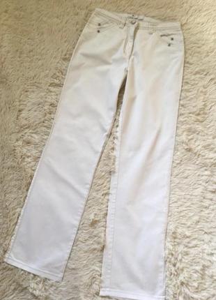 Актуальные хлопковые белые летние джинсы широкие брюки tony sports3 фото