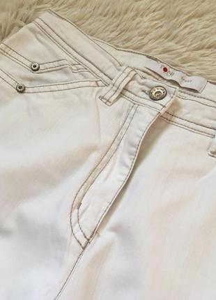 Актуальные хлопковые белые летние джинсы широкие брюки tony sports2 фото