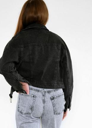 Стильна джинсова косуха, джинсова куртка6 фото