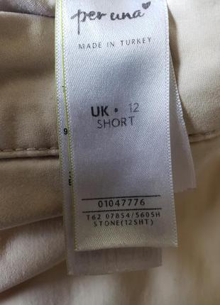 Зауженные брюки-чиносы с высокой талией per una от m&amp;s размер 12695 фото