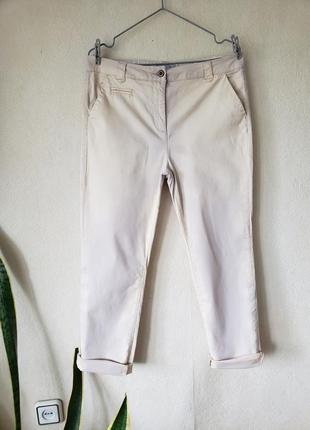 Зауженные брюки-чиносы с высокой талией per una от m&amp;s размер 12691 фото