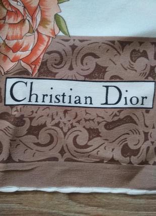 Шовковий хустку від christian dior6 фото