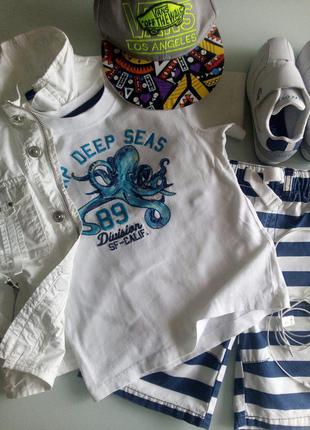 Футболка gap с осьминогом, 4-5 лет