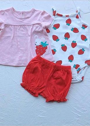 Костюм, набір з шортиками, комплект від carter’s