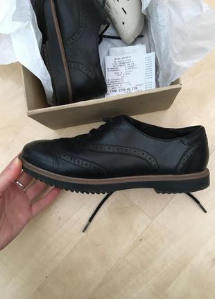 Кожаные туфли-оксфорды