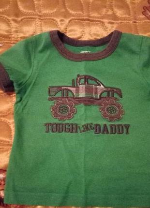 Детская футболка с автомобилем carter's