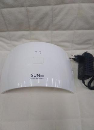 01 уф лампа sun 98 uv/led 24w для сушіння нігтів3 фото