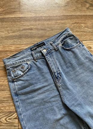 Широкие джинсы, светлые джинсы клёш, джинсы wide leg3 фото