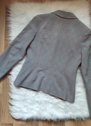 2 вещи по цене 1. серый приталенный пиджак жакет в клетку premoda collection4 фото
