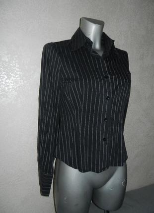 *zara woman*чорна блузка,сорочка в смужку3 фото