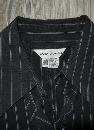 *zara woman*черная блузка,рубашка в полоску2 фото