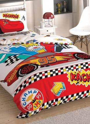 Постільна білизна tac disney - cars kachow 160*220 підлітковий підліткова постільна білизна