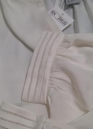 Новая изящная сатиновая блузка h&m р.38 и р.362 фото