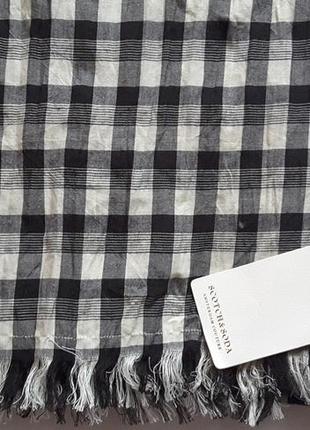 Супер шарф, палантин в клітинку, scotch&soda