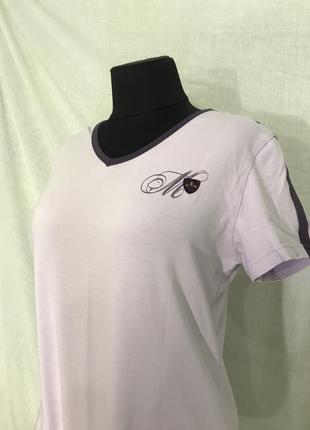 Manguun футболка рожева спортивна для спорту фіолетова з буквою м