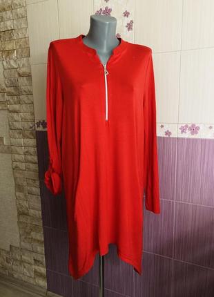 Новая красная батальная кофта блуза туника фирменная