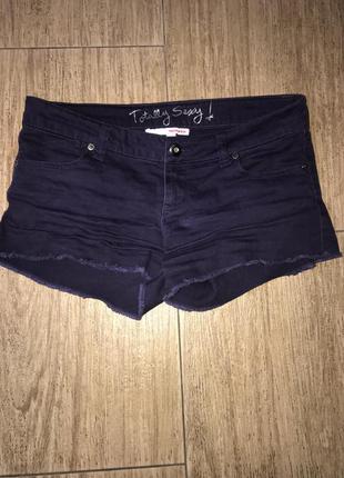 Джинсові шорти 💜чорничного кольору🙂