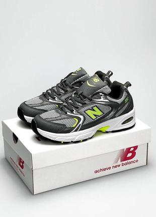 Мужские кроссовки new balance 530 gray silver green