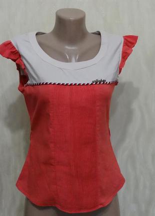 Комбінована блуза з боку на блискавці, р. 8-10