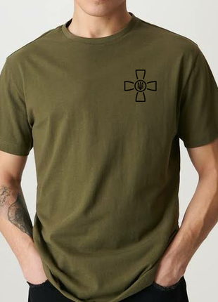 Мужская футболка зсу, збройні сили україни всу хаки