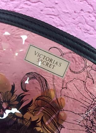 Прозора сумочка з чорним малюнком victoria's secret2 фото