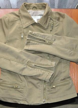 Стильная джинсовая женская короткая куртка l.o.g.g. ( h&m)10 фото