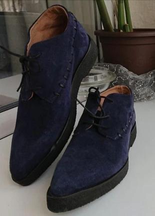 Женские замшевые ботинки-дерби в стиле маккартни