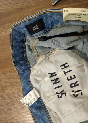 Шорты новые мужские river island скини skinny streth размер 30 с бирки4 фото