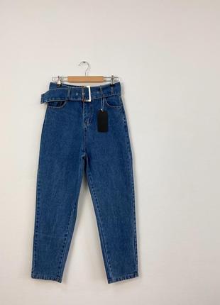 Женские джинсы с поясом3 фото