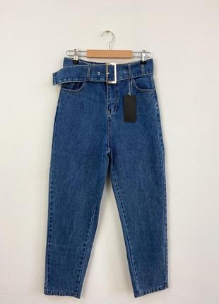Женские джинсы с поясом2 фото