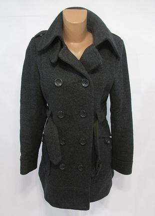 Пальто h&m, вовняне, т. сіре, 38 (s), як нове!