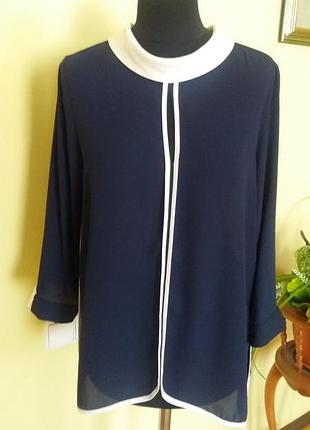 Блуза кофта синяя zara раз.40-42