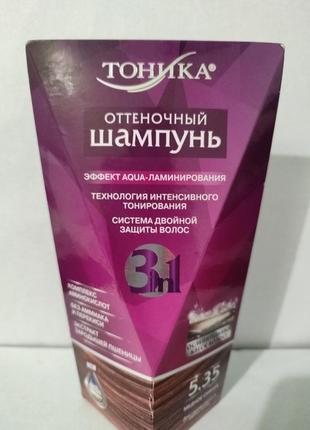 Тоніка відтіночний шампунь 5.35 мідна сяйво