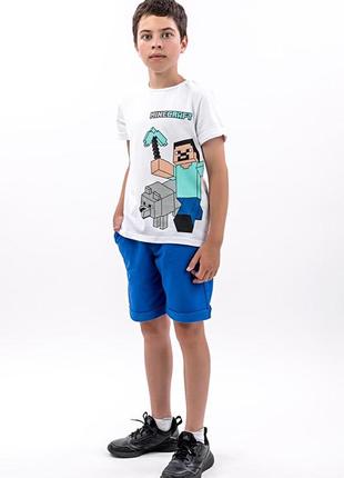 Костюм для хлопчика футболка і шорти, електрик