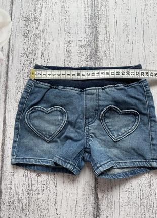 Крутые джинсовые шорты h&m 2-3года3 фото