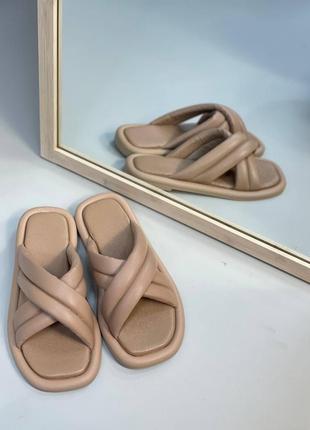 Шкіряні шльопанці устілка з пам " яттю