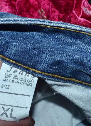 Трендовые рваные джинсовые бриджи vessa с роскошной выпуклой вышитой розой2 фото