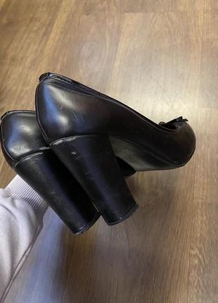 Классические чёрные туфли стелька 245 фото