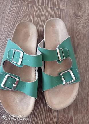 Тапки,шлепки, birkenstock,ортопедические,кожаные