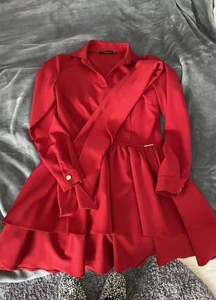 Платье платье красное мини