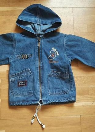 Джинсовая ветровка на мальчика  2-4года