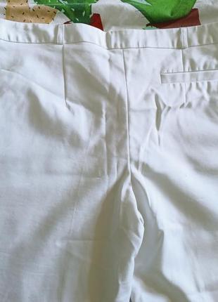 Белые брюки летние4 фото